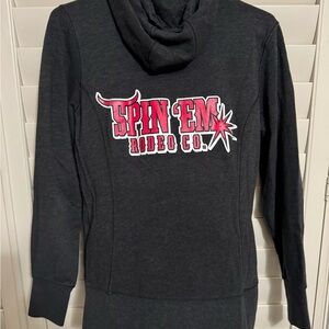 Spin Em Rodeo Co. Black Hoodie